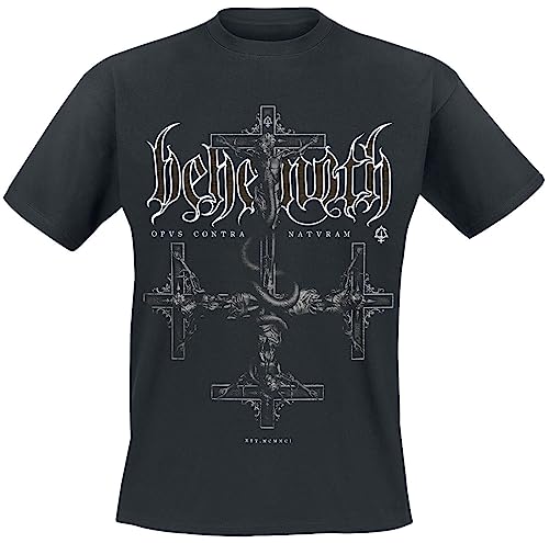 Behemoth Opvs Contra natvram Männer T-Shirt schwarz M 100% Baumwolle Band-Merch, Bands von Behemoth