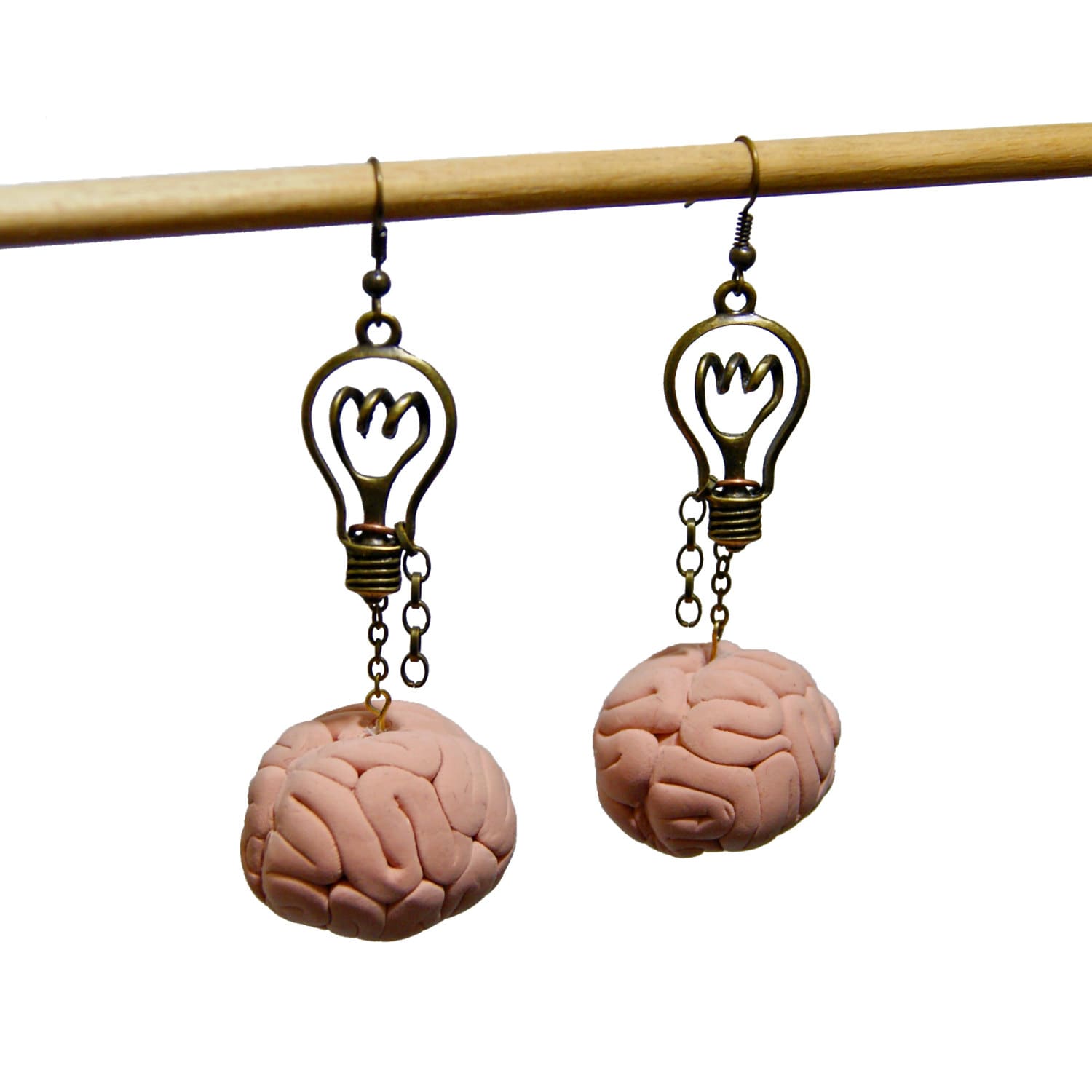 Bright Idea Mad Scientist Steampunk Bronze Oder Antik Silber Glühbirnen Ohrringe von BeholderBySheena