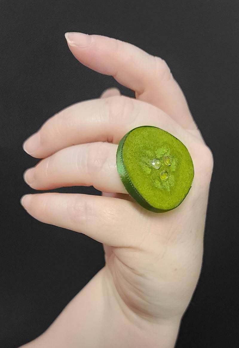 Dill Pickle Scheibe Jeweled Ring ~ Auf Bestellung Gefertigt Dill Pickle Scheibe Jeweled Ring ~ Auf Bestellung Gefertigt von BeholderBySheena