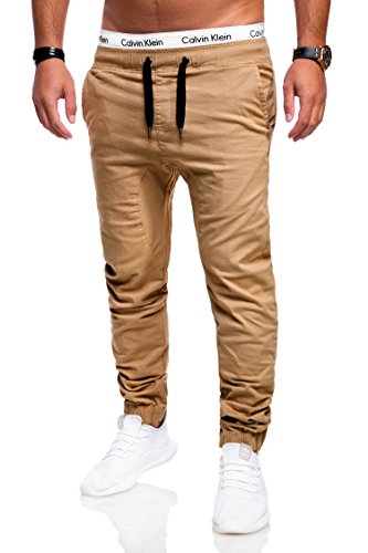 behype. Herren Jeans-Hose Chino Jogger 80-0060 Beige 30 von behype.