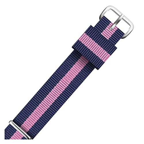 CAREG Neway Watchband kompatibel mit DW Nylon Watch Band 18mm 20mm Roségold Armband Schnallen Band for Daniel Wellington Uhrengurt Männer Frauen Frauen Durable (Color : Blue Light Blue, Size : 12mm von BeiCheng