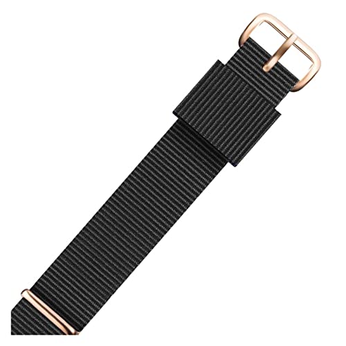 CAREG Neway Watchband kompatibel mit DW Nylon Watch Band 18mm 20mm Roségold Armband Schnallen Band for Daniel Wellington Uhrengurt Männer Frauen Frauen Durable (Color : Smokey Mauve, Size : 12mm) von BeiCheng