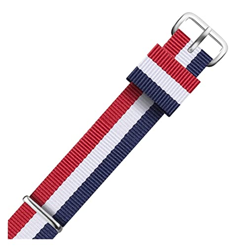 CAREG Neway Watchband kompatibel mit DW Nylon Watch Band 18mm 20mm Roségold Armband Schnallen Band for Daniel Wellington Uhrengurt Männer Frauen Frauen Durable (Color : White Light Pin, Size : 13mm von BeiCheng