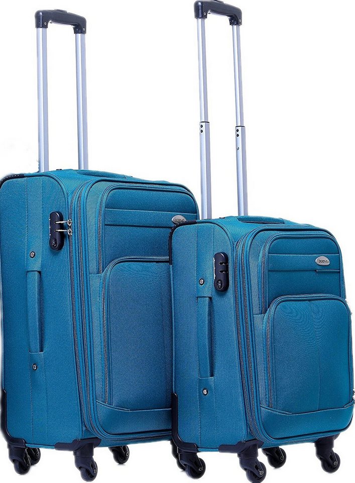 Beibye Weichgepäck-Trolley Set 2-tlg. 64 + 54cm - 4 Rollen - Dehnfalte von Beibye