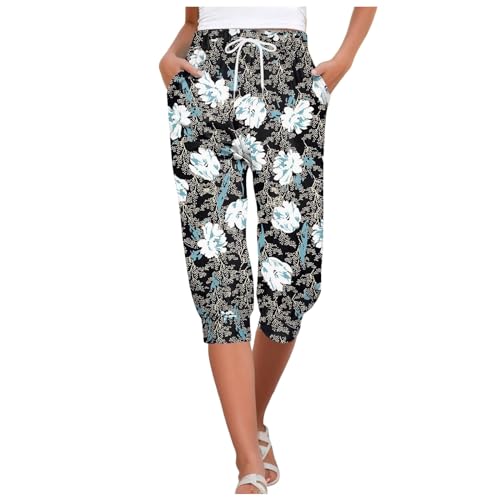 3/4 Hose Damen Bequeme Sommerhose Outdoor Freizeithose Kurze Sporthose Leicht Und Luftig Caprihose Baggy Knielange Stretch Sweathose Elegant Dünne Dreiviertel Hose Große Größen 3/4 Hose 3/4 Hose Damen Bequeme Sommerhose Outdoor Freizeithose Kurze Sporthose Leicht Und Luftig Caprihose Baggy Knielange Stretch Sweathose Elegant Dünne Dreiviertel Hose Große Größen 3/4 Hose von Beichwtd