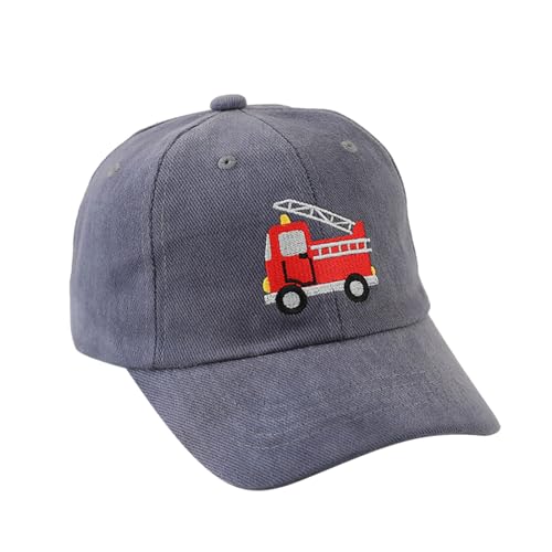 Basecap für Jungen & Mädchen | Cartoon Traktor & Bagger Muster | Verstellbare Kinderkappe mit UV-Schutz | Atmungsaktiv & Leicht für Outdoor, Sport, Reisen von Beichwtd