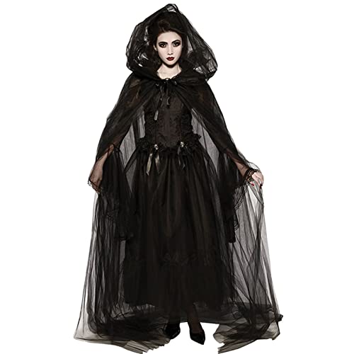 Beichwtd Hexen Kostüm Erwachsene Frauen Maleficent-Kostüm Karneval Sexy Gruselig Halloween Zauberer Hexenkostüm Kleid Vintage Roleplay Outfit Mittelalter Gothic Große Größen Vampir-Kostüm Beichwtd Hexen Kostüm Erwachsene Frauen Maleficent-Kostüm Karneval Sexy Gruselig Halloween Zauberer Hexenkostüm Kleid Vintage Roleplay Outfit Mittelalter Gothic Große Größen Vampir-Kostüm von Beichwtd