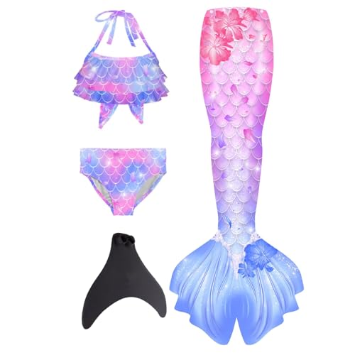 Beichwtd 𝙈eerjung𝙛rauen𝙛losse Mädchen Mit Bikini Set schwimm𝙛lossen Kinder 𝙈eerjung𝙛rau Bikinis Badeanzug Sommer 𝙈eerjung𝙛rauen Bademode Badebekleidung Für 4-13 Jahre, Blau 128 Beichwtd 𝙈eerjung𝙛rauen𝙛losse Mädchen Mit Bikini Set schwimm𝙛lossen Kinder 𝙈eerjung𝙛rau Bikinis Badeanzug Sommer 𝙈eerjung𝙛rauen Bademode Badebekleidung Für 4-13 Jahre, Blau 128 von Beichwtd