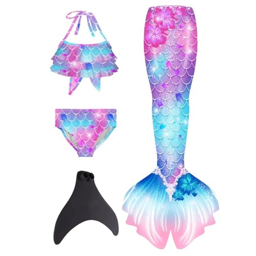 Beichwtd 𝙈eerjung𝙛rauen𝙛losse Mädchen Mit Bikini Set schwimm𝙛lossen Kinder 𝙈eerjung𝙛rau Bikinis Badeanzug Sommer 𝙈eerjung𝙛rauen Bademode Badebekleidung Für 4-13 Jahre, Hellviolett 128 Beichwtd 𝙈eerjung𝙛rauen𝙛losse Mädchen Mit Bikini Set schwimm𝙛lossen Kinder 𝙈eerjung𝙛rau Bikinis Badeanzug Sommer 𝙈eerjung𝙛rauen Bademode Badebekleidung Für 4-13 Jahre, Hellviolett 128 von Beichwtd