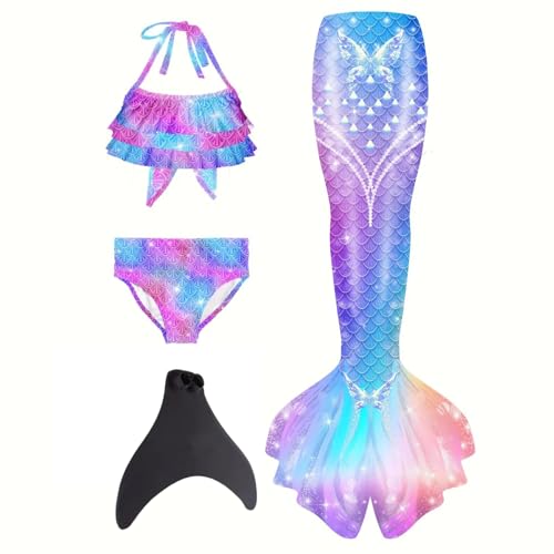 Beichwtd 𝙈eerjung𝙛rauen𝙛losse Mädchen Mit Bikini Set schwimm𝙛lossen Kinder 𝙈eerjung𝙛rau Bikinis Badeanzug Sommer 𝙈eerjung𝙛rauen Bademode Badebekleidung Für 4-13 Jahre, Lila 140 Beichwtd 𝙈eerjung𝙛rauen𝙛losse Mädchen Mit Bikini Set schwimm𝙛lossen Kinder 𝙈eerjung𝙛rau Bikinis Badeanzug Sommer 𝙈eerjung𝙛rauen Bademode Badebekleidung Für 4-13 Jahre, Lila 140 von Beichwtd