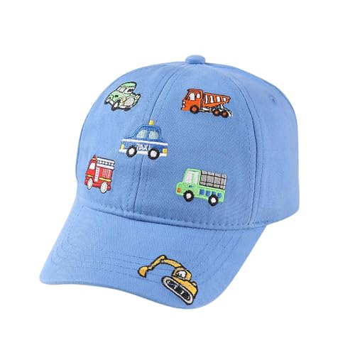 Beichwtd Trucker Cap Kinder 2-8 Jahre mit Traktor Bagger Design | Verstellbare Jungen/Mädchen Baseballkappe für Kindergarten & Outdoor | Atmungsaktiver Mesh von Beichwtd