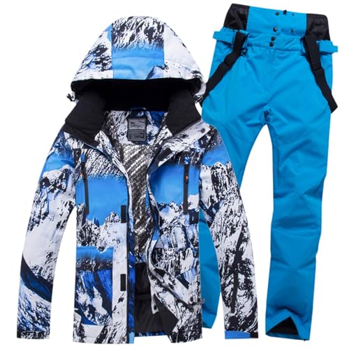 Beichwtd skisocken-damen-39-42, Skianzug Damen Set Schneeanzug Herren 2 Teilig Set Große Größen Skianzüge Skijacke Thermo Thermoanzug Skianzug Wasserdicht Schneeanzug Snowboard Set Skibekleidung von Beichwtd