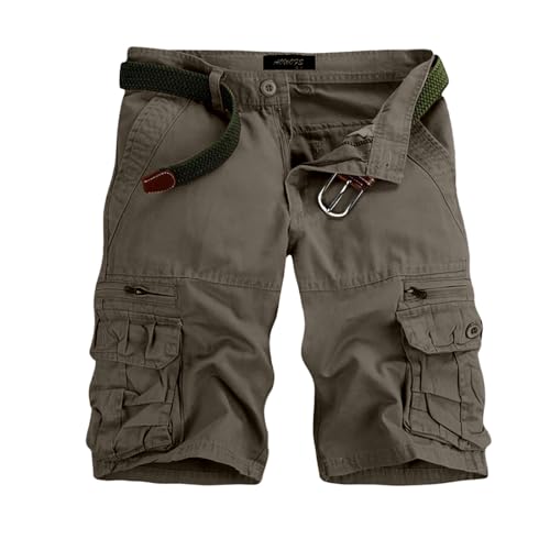 Cargo Shorts Herren Leicht Bermuda Sommer mit Taschen Große Größen Outdoor Arbeitshose Kurz Wanderhose Stretch Camouflage Kurzhose von Beichwtd