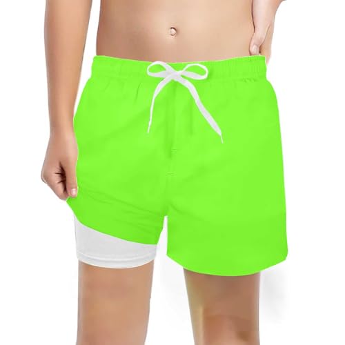 Schwimmhose Jungen Strand Badeshorts Verstellbarem Boardshorts Schnelltrocknend Schwimmhose Regular Fit Badepants Mit Taschen Shorts von Beichwtd