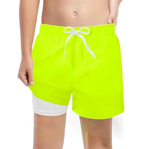 Schwimmhose Jungen Strand Badeshorts Verstellbarem Boardshorts Schnelltrocknend Schwimmhose Regular Fit Badepants Mit Taschen Shorts von Beichwtd
