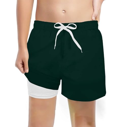 Schwimmhose Jungen Strand Badeshorts Verstellbarem Boardshorts Schnelltrocknend Schwimmhose Regular Fit Badepants Mit Taschen Shorts von Beichwtd