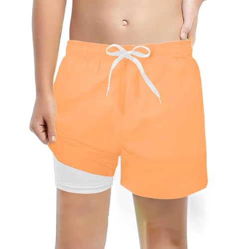 Schwimmhose Jungen Strand Badeshorts Verstellbarem Boardshorts Schnelltrocknend Schwimmhose Regular Fit Badepants Mit Taschen Shorts von Beichwtd