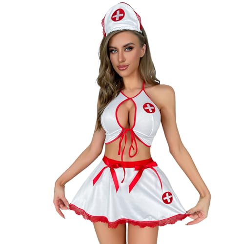 Sexy Dessous Damen für Sex Halloween Kostüm Krankenschwester Versuchung Schlafzimmer Cosplay Lingerie Reizvolle Uniforme Roleplay Reizwäsche Set Unterwäsche für Frau Nachtwäsche Pflegeuniformen Sexy Dessous Damen für Sex Halloween Kostüm Krankenschwester Versuchung Schlafzimmer Cosplay Lingerie Reizvolle Uniforme Roleplay Reizwäsche Set Unterwäsche für Frau Nachtwäsche Pflegeuniformen von Beichwtd