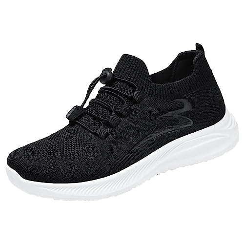 Turnschuhe Slip-On Damen Ohne Schnürung Handsfree Sneakers Outdoor Schuhe Leichte Sportschuhe Weich Bequeme Walkingschuhe Dämpfung Entlastung Tennisschuhe Freizeit Atmungsaktiv Laufschuhe Mesh von Beichwtd