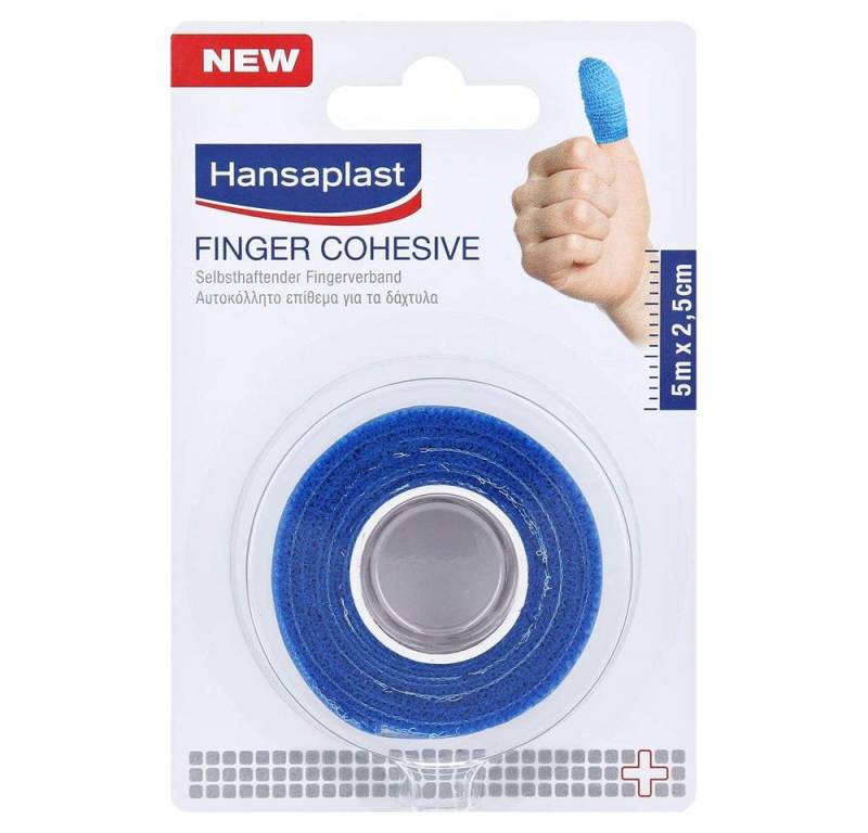 Hansaplast Wundpflaster Hansaplast Selbsthaftender Fingerverband, blau 5 m x 2,5 cm - von Hansaplast
