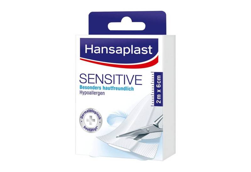 Hansaplast Wundpflaster Hansaplast Sensitive 2 m x 6 cm - B087NCGG2T, Packung Hansaplast Wundpflaster Hansaplast Sensitive 2 m x 6 cm - B087NCGG2T, Packung von Hansaplast