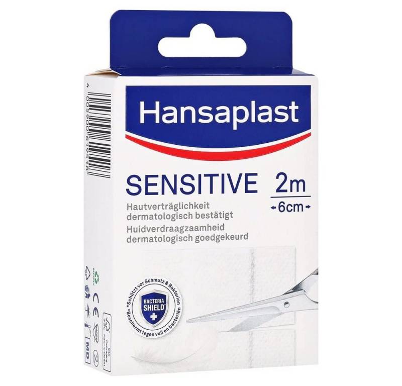 Hansaplast Wundpflaster Hansaplast Sensitive 2 m x 6 cm, Packung von Hansaplast