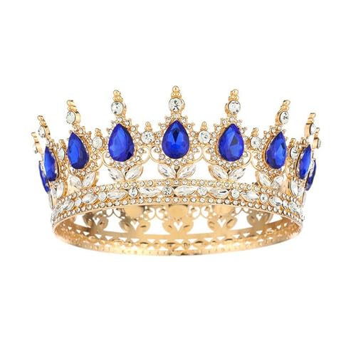Beimus Damen Kronen Erwachsene Funkelnde Stirnband Legierung Strass Kostüm Haarteile für Hochzeit Geburtstag Abschlussball, 13CM 6CM, Kristall Beimus Damen Kronen Erwachsene Funkelnde Stirnband Legierung Strass Kostüm Haarteile für Hochzeit Geburtstag Abschlussball, 13CM 6CM, Kristall von Beimus
