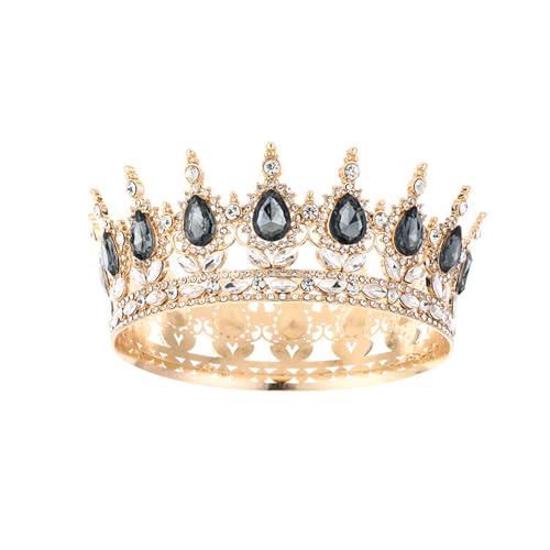 Beimus Damen Kronen Erwachsene Funkelnde Stirnband Legierung Strass Kostüm Haarteile für Hochzeit Geburtstag Abschlussball, 13CM 6CM, Kristall Beimus Damen Kronen Erwachsene Funkelnde Stirnband Legierung Strass Kostüm Haarteile für Hochzeit Geburtstag Abschlussball, 13CM 6CM, Kristall von Beimus