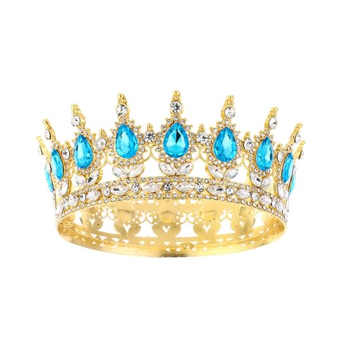Beimus Damen Kronen Erwachsene Funkelnde Stirnband Legierung Strass Kostüm Haarteile für Hochzeit Geburtstag Abschlussball, 13CM 6CM, Kristall Beimus Damen Kronen Erwachsene Funkelnde Stirnband Legierung Strass Kostüm Haarteile für Hochzeit Geburtstag Abschlussball, 13CM 6CM, Kristall von Beimus