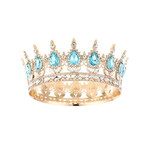 Beimus Damen Kronen Erwachsene Funkelnde Stirnband Legierung Strass Kostüm Haarteile für Hochzeit Geburtstag Abschlussball, 13CM 6CM, Kristall Beimus Damen Kronen Erwachsene Funkelnde Stirnband Legierung Strass Kostüm Haarteile für Hochzeit Geburtstag Abschlussball, 13CM 6CM, Kristall von Beimus