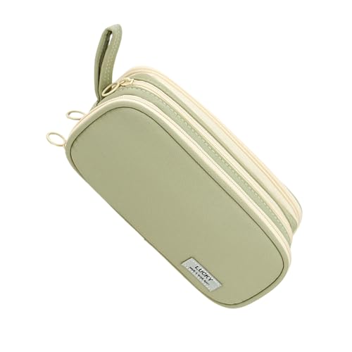 Beimus Einfaches Federmäppchen, großes Fassungsvermögen, Federmäppchen, ästhetisches Federmäppchen, Stiftebeutel, Schreibtisch-Organizer, grün, 225*110*70mm von Beimus