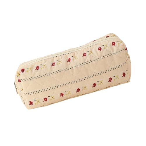 Beimus Federmäppchen für Kinder und Erwachsene, Blumendruck, weicher Stifthalter, Bleistiftbeutel, Druckbleistift, Gestreifte Blumen, 19*8*6cm von Beimus