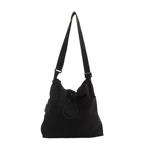Beimus Frauen Bag Draw String Crossbody Mittelalterliche Schulterschule Große Kapazitätsboten Einkaufsfrauen Nylon Crossbody Große Kapazität Schulter Mittelalterliche Boten Messengers von Beimus