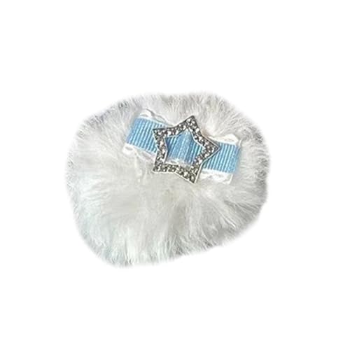 Beimus Haarklammern, Plüsch-Haarspange, Herz-/Sternform, Plüsch-Haar-Accessoires, modische Plüsch-Haarnadel für Beimus Haarklammern, Plüsch-Haarspange, Herz-/Sternform, Plüsch-Haar-Accessoires, modische Plüsch-Haarnadel für von Beimus