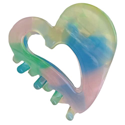 Beimus Haarklammern, Pony-Haarklammer, Acetat, Herz-Haarspange, Slip, kleine Haarklammer, Haarstyling-Requisiten für Frauen Beimus Haarklammern, Pony-Haarklammer, Acetat, Herz-Haarspange, Slip, kleine Haarklammer, Haarstyling-Requisiten für Frauen von Beimus