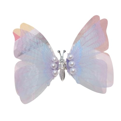 Beimus Haarklammern, schüttelnde Schmetterling-Nymphe mit Perlen, ziert Haarspange, Foto-Requisiten, Haarschmuck, Feenperlen von Beimus