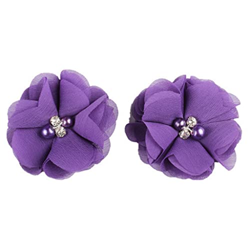 Beimus Haarklammern, solide Blume mit Strass, Perlen, Pferdeschwanz, Haarspangen, Zubehör für Babys und Mädchen von Beimus