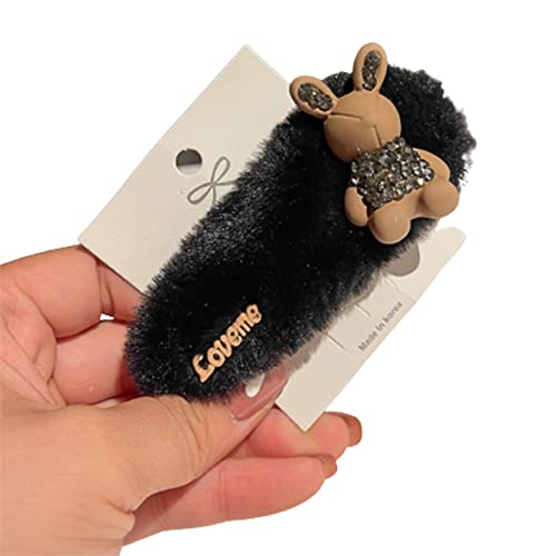 Beimus Haarklammern für Kaninchen, Plüsch-Haarspangen, Halloween-Kostüm, Kopfnadeln für Damen, Geburtstag, Anime-Party von Beimus