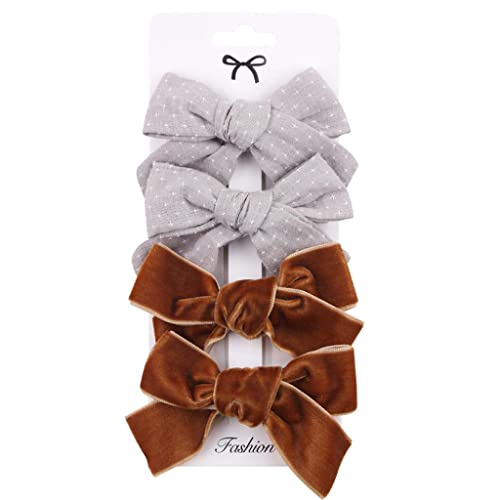 Beimus Haarspangen für Mädchen, schöne Haarspangen mit Schleife, Haarnadel, Stoff, Textilien, Haarspangen für Kinder von Beimus