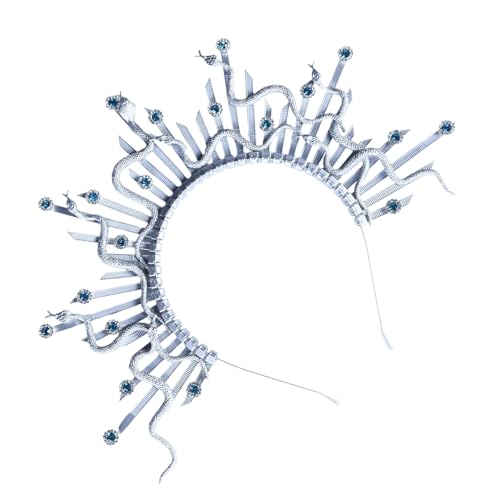 Beimus Punk Dark Styles Schlange Kopfschmuck Cosplay Stirnband Haarteile für einzigartige Mode Statement und Mysterious von Beimus