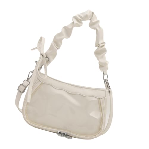 Beimus Trendige Handtasche mit gerüschtem Detail, Schultertasche, PU-Leder, Achsel-Geldbörse für lässige Reisen und den täglichen Gebrauch, japanische Handtasche, C, One Size Beimus Trendige Handtasche mit gerüschtem Detail, Schultertasche, PU-Leder, Achsel-Geldbörse für lässige Reisen und den täglichen Gebrauch, japanische Handtasche, C, One Size von Beimus