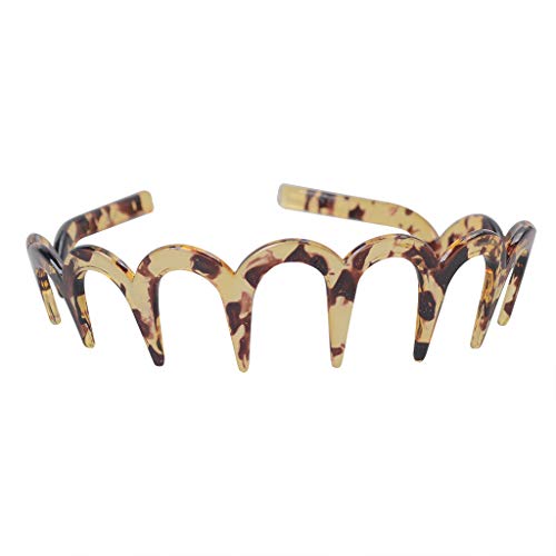 Braunes Acryl-Haarband, praktischer Zahn-Haarkamm, Stirnband, Haarschmuck, Kopfbedeckung, Schmuck, Mädchen von Beimus