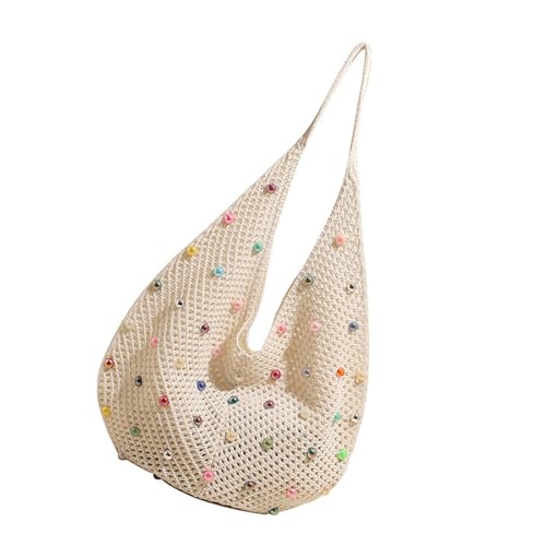 Bunte Strandtasche für Damen, Umhängetasche, ästhetische Achselhöhle, trendige Handtasche, gehäkelt, Achselhöhle, Alltag, Damen, Strand, gehäkelt, Achselmode, Handtasche, ästhetische Schulter, weiß Bunte Strandtasche für Damen, Umhängetasche, ästhetische Achselhöhle, trendige Handtasche, gehäkelt, Achselhöhle, Alltag, Damen, Strand, gehäkelt, Achselmode, Handtasche, ästhetische Schulter, weiß von Beimus