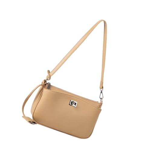 Damen-Handtasche im koreanischen Stil, Achseltasche, trendige Schultertasche, PU-Leder, Unterarmtasche, Einkaufstasche aus PU-Leder, Handtasche im koreanischen Stil, Achselhöhle, Unterarm, aprikose von Beimus