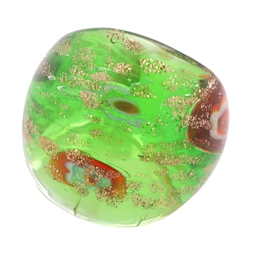 Elegante Ethnische Stile Glastringe Elegantes Handgefertigtes Geschenk Bunte Fingerringe Für Alltägliche Verschleiß Und Besondere Anlässe Weißer Tonring von Beimus