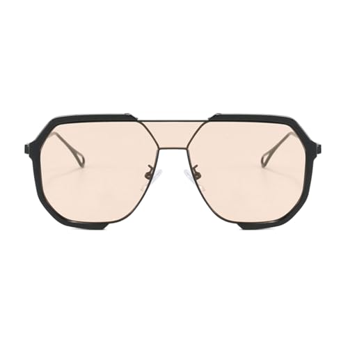 Leichte Schutzbrille, stoßfeste Gläser, Fahrräder, Sonnenbrille für tägliche Outdoor-Aktivitäten, trendige Sonnenbrille mit Metallrahmen, Schwarzer Rahmen, Champagner Leichte Schutzbrille, stoßfeste Gläser, Fahrräder, Sonnenbrille für tägliche Outdoor-Aktivitäten, trendige Sonnenbrille mit Metallrahmen, Schwarzer Rahmen, Champagner von Beimus