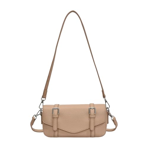 Schultertasche für Damen, weiches PU-Leder, Achseltasche und Handtasche, lässige Unterarm-Geldbörse für Pendler oder Freizeit, Reisen, PU-Leder, khaki, One Size Schultertasche für Damen, weiches PU-Leder, Achseltasche und Handtasche, lässige Unterarm-Geldbörse für Pendler oder Freizeit, Reisen, PU-Leder, khaki, One Size von Beimus