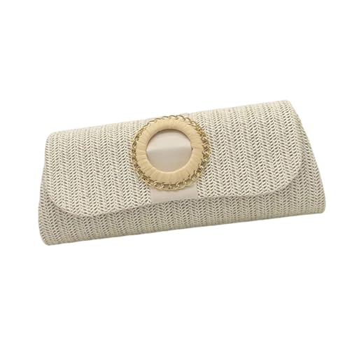 Stroh-Clutches Geldbörse für Damen, Crossbody-Tasche, Sommer, Strand, Umhängetasche, Umschlag, Geldbörse, gewebte Abendhandtaschen, Geschenke, Stroh, Schultertasche, weiß, One Size Stroh-Clutches Geldbörse für Damen, Crossbody-Tasche, Sommer, Strand, Umhängetasche, Umschlag, Geldbörse, gewebte Abendhandtaschen, Geschenke, Stroh, Schultertasche, weiß, One Size von Beimus