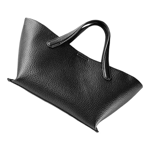 Toted Bag Schultertasche Kunstleder Geldbörsen Satchel Große lässige Handtasche mit Verschluss für Frauen Arbeit Dating Top Handle Satchel Handtaschen, Schwarz , One Size Toted Bag Schultertasche Kunstleder Geldbörsen Satchel Große lässige Handtasche mit Verschluss für Frauen Arbeit Dating Top Handle Satchel Handtaschen, Schwarz , One Size von Beimus
