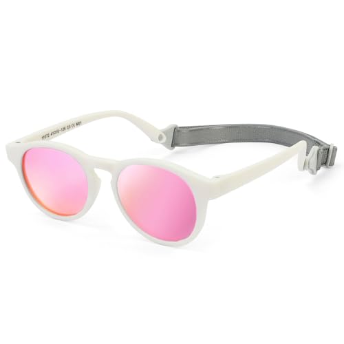 Beipegin Baby Sonnenbrille Jungen und Mädchen,UV400 Ultraviolette Polarisierte Sonnenbrillen Flexible Sonnenstrahlen 0-36 Monate von Beipegin
